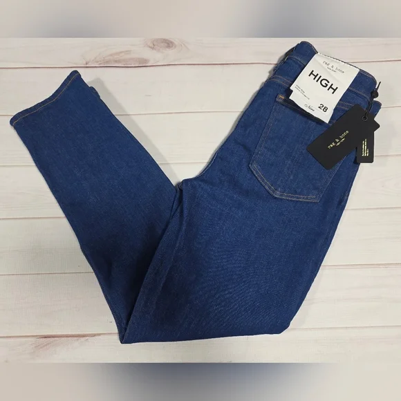 ankle cigarette jeans Rag & Bone Nina High Rise Ankle Cigarette Jeans Size 28